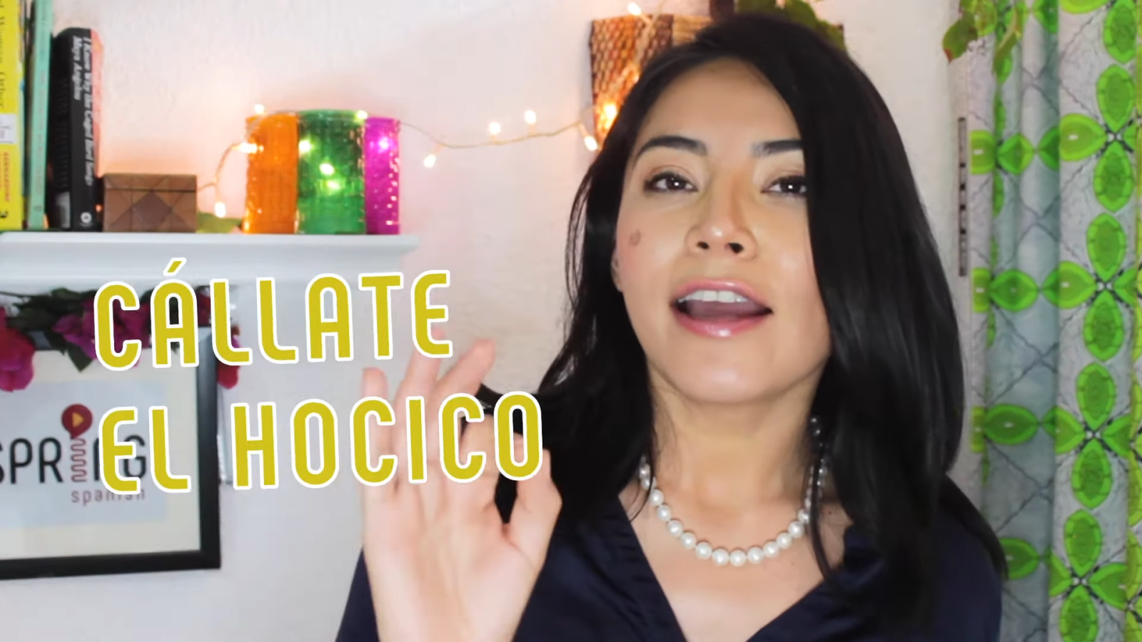 shut up in spanish callate el hocico with black haired woman