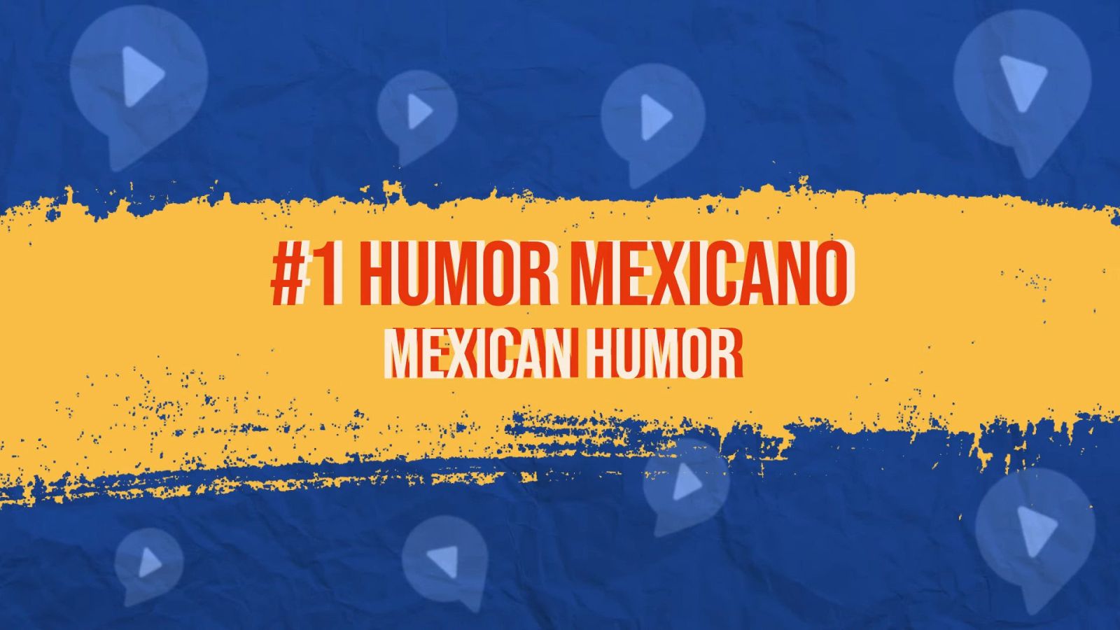 mexican latino humor on orange and blue background