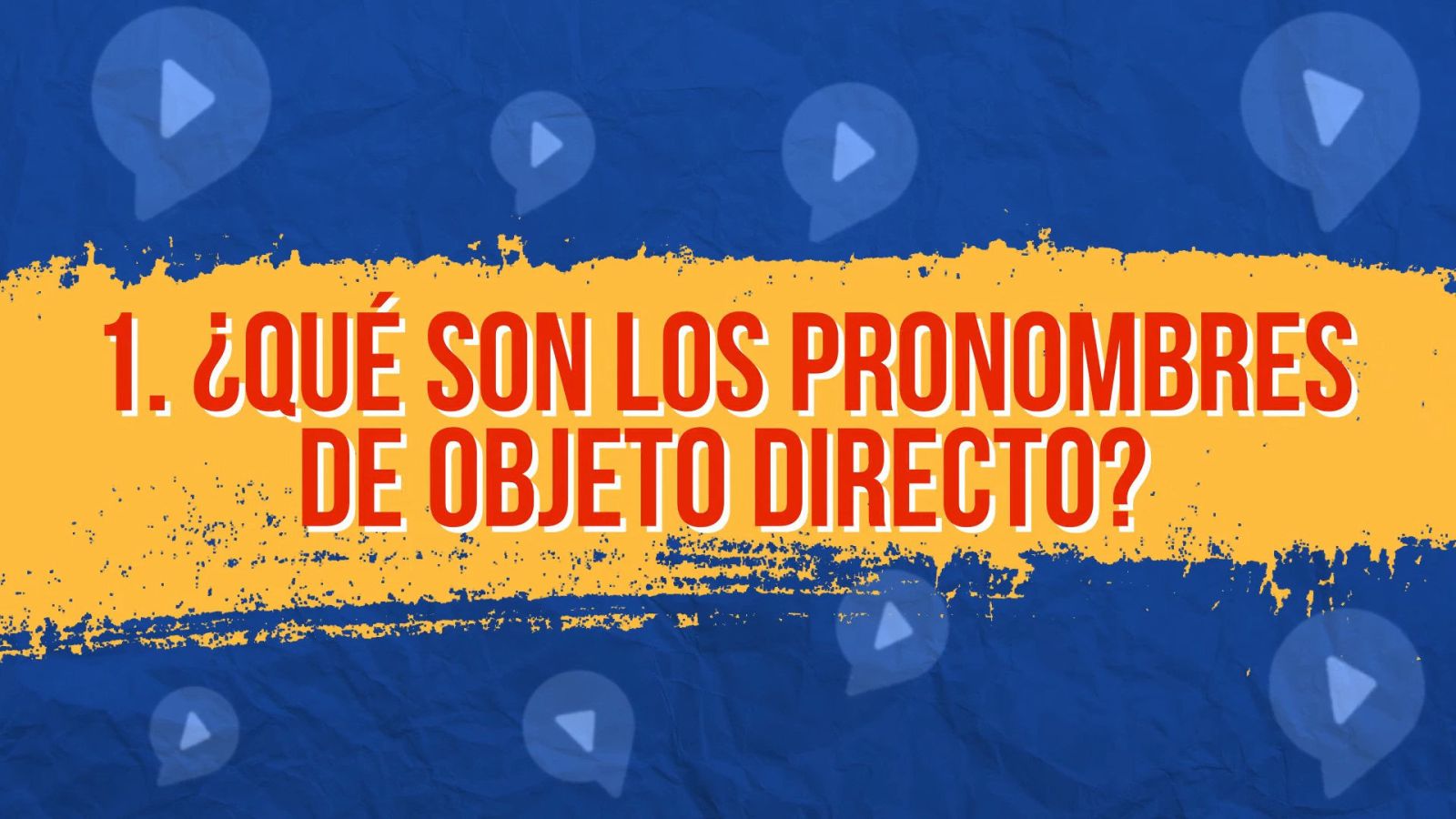 master direct vs indirect object pronouns text on blue and orange background