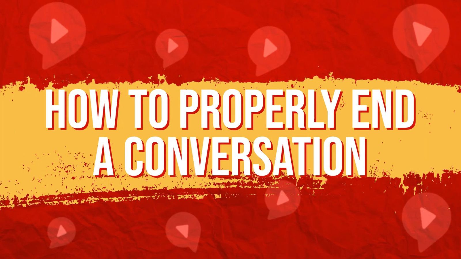 how to end a conversation in spanish, text on red and orange background