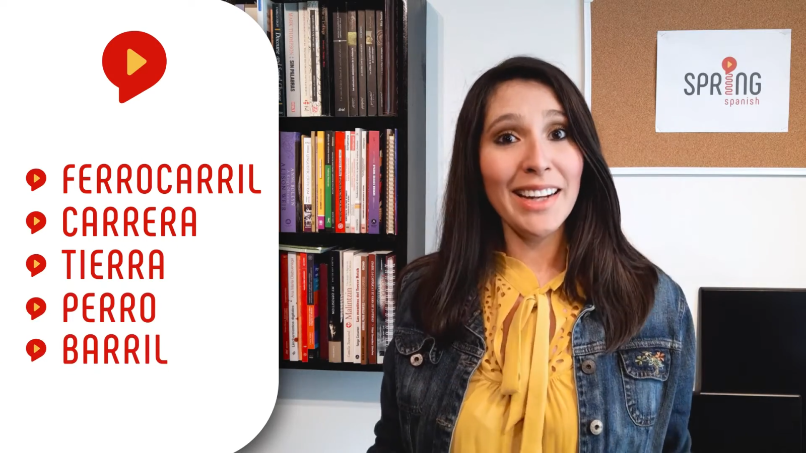 spanish pronunciation explained by female teacher