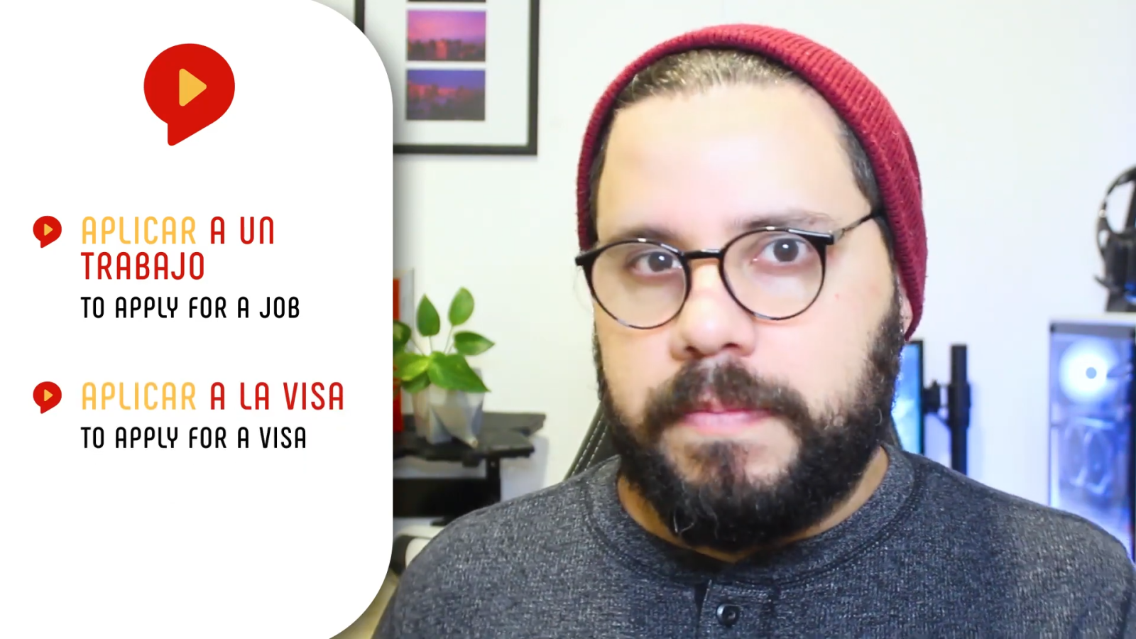 funny spanglish words explained by male teacher