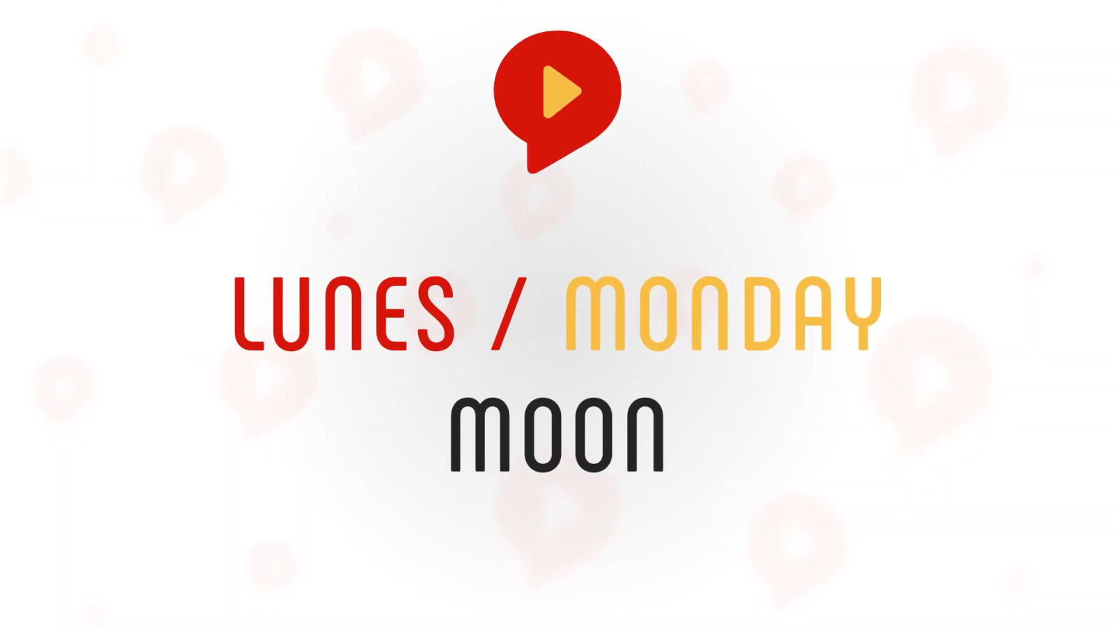 days of the week in spanish monday
