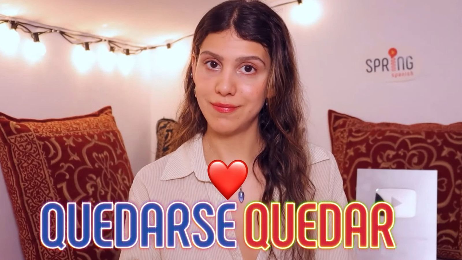 quedar vs quedarse explained by female teacher