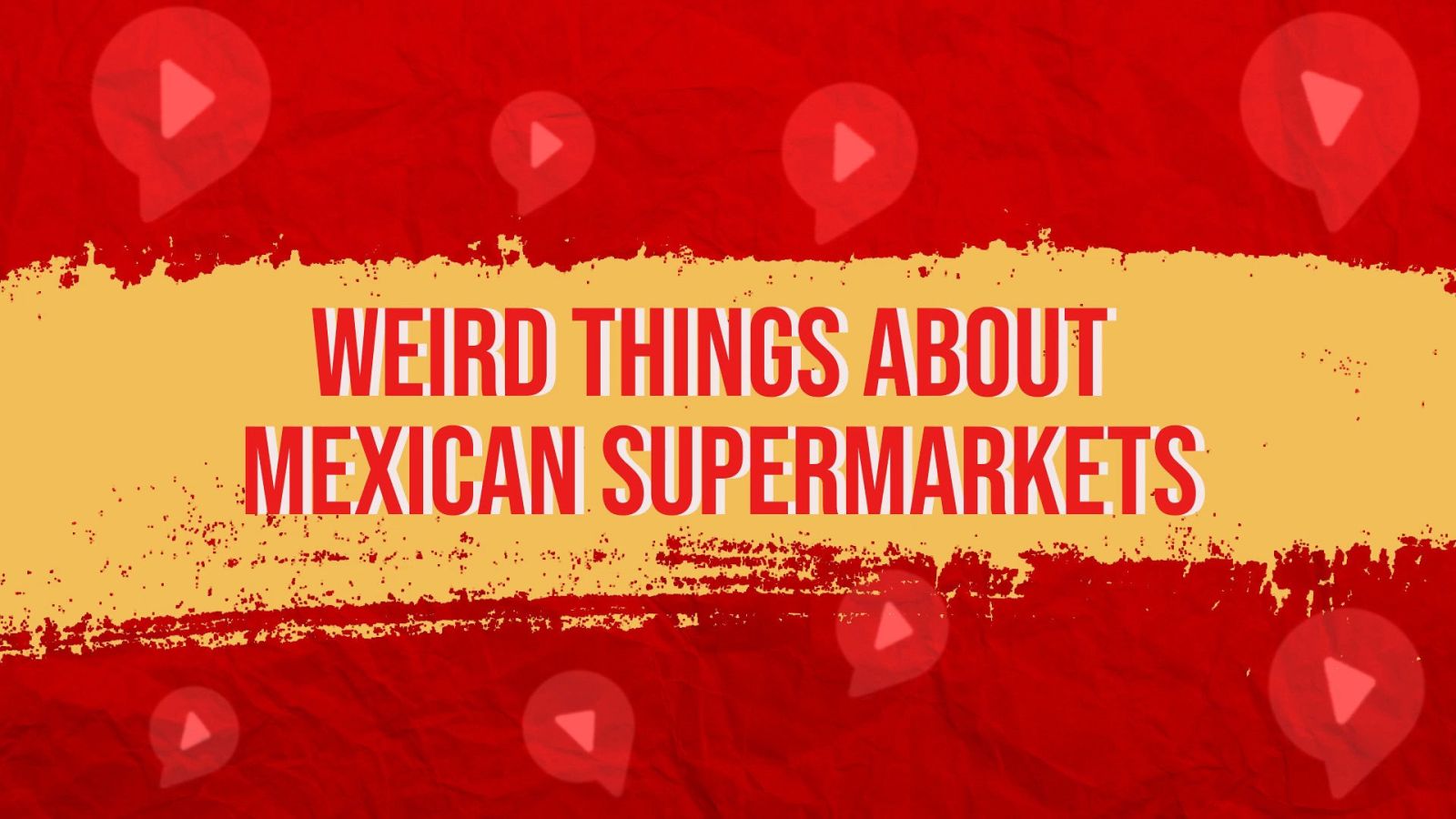visiting a mexican supermarket text on red and orange background