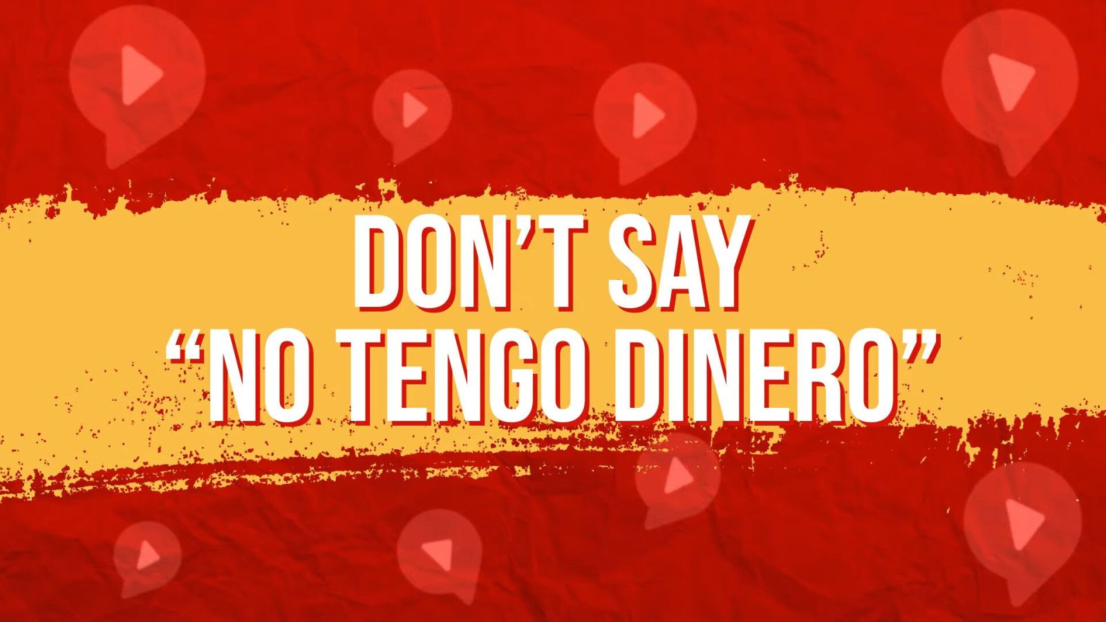 No tengo dinero text on orange and red background