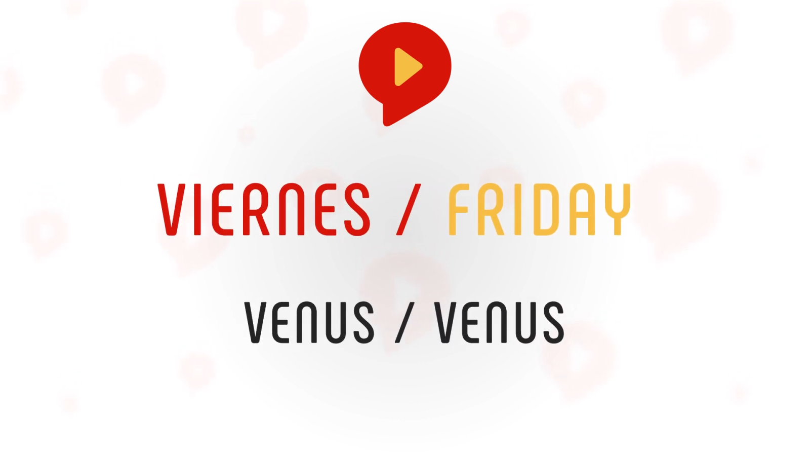days of the week in spanish friday
