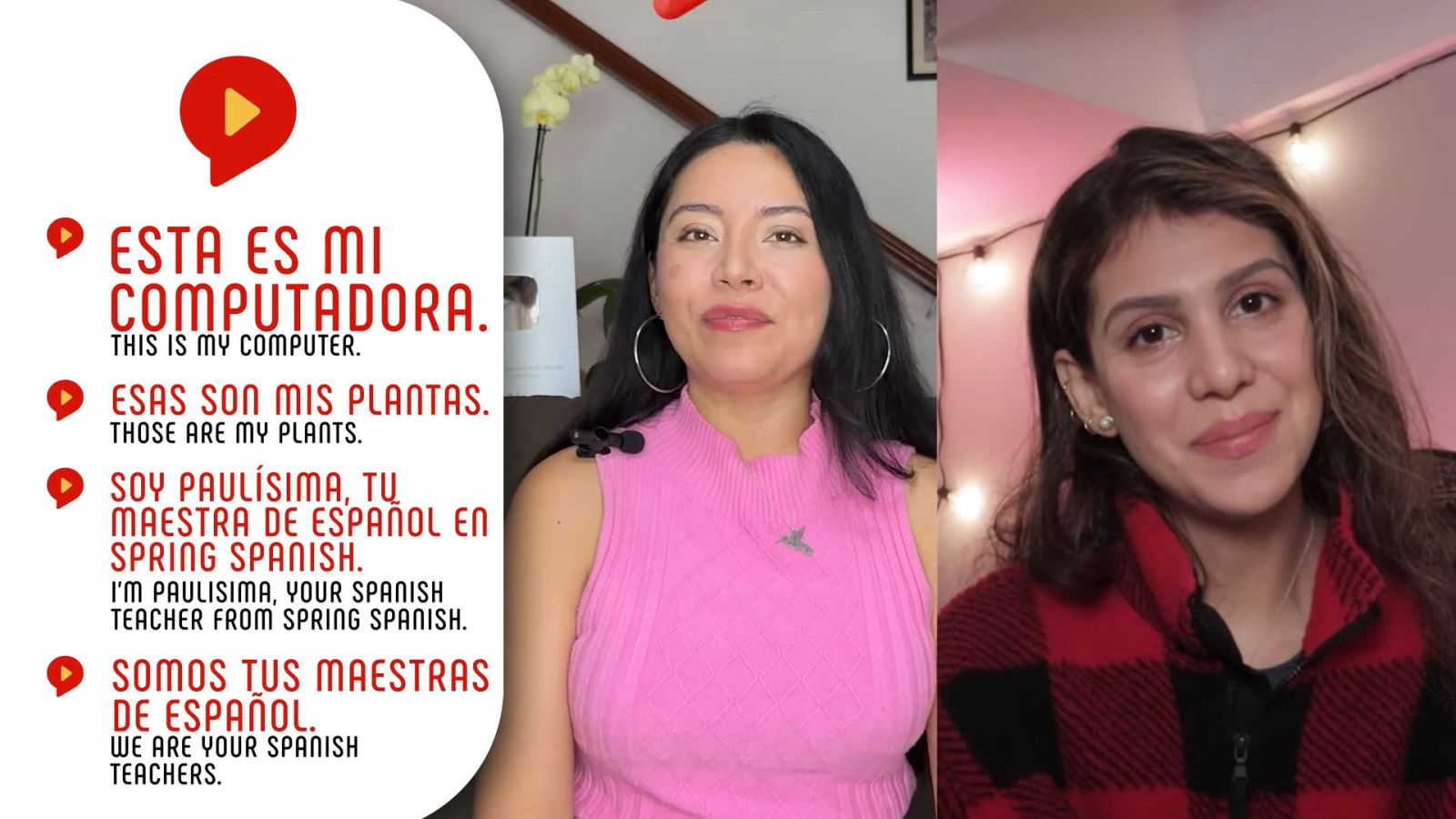 possessive adjectives in spanish explained by female teachers