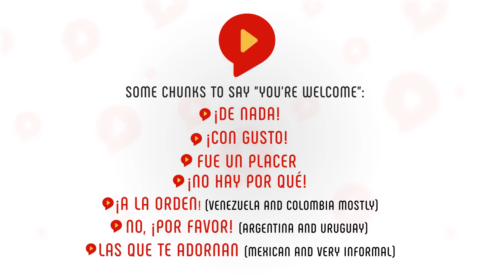 thank you in spanish how to say you're welcome in spanish examples