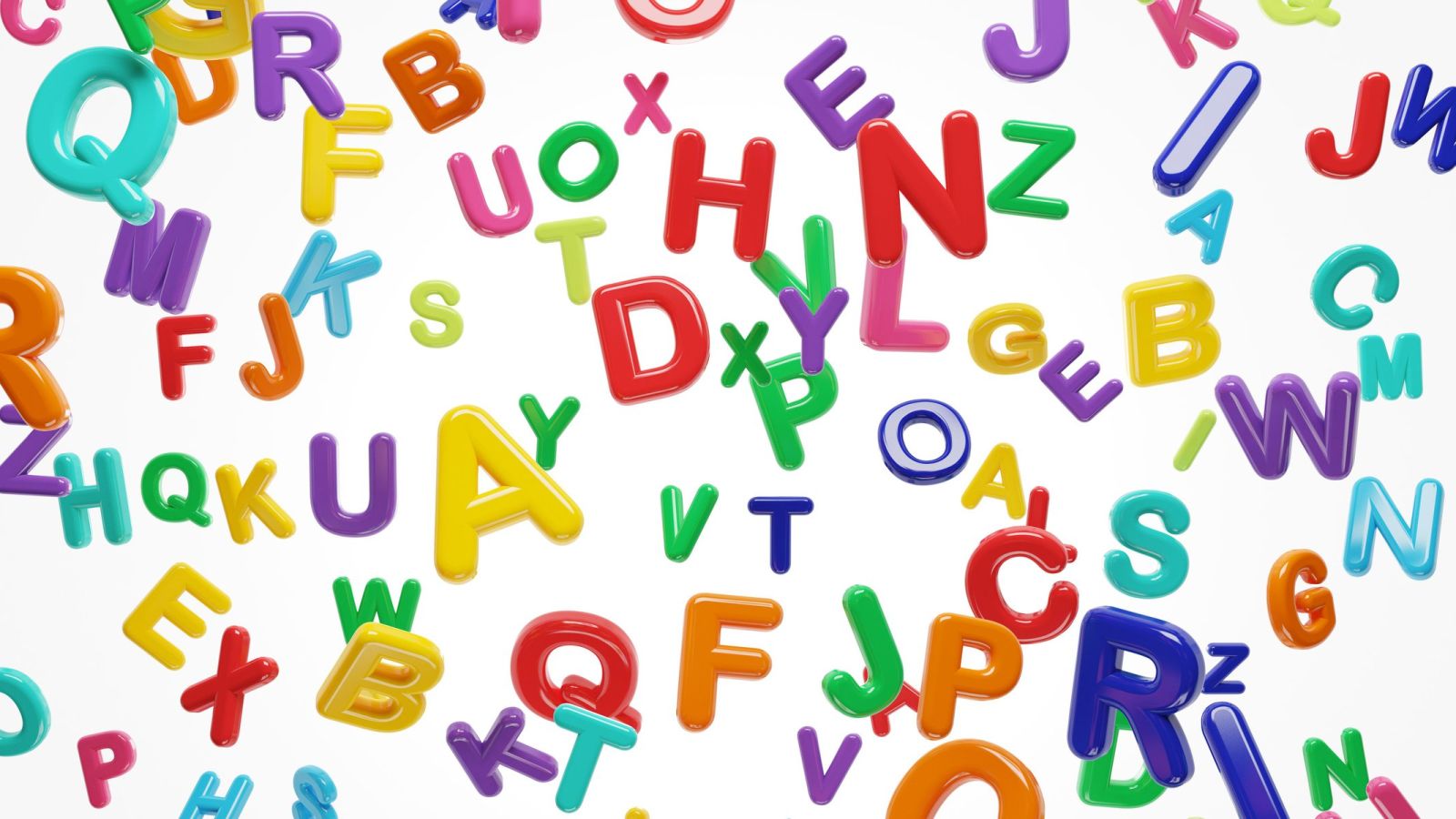 spanish alphabet letters falling
