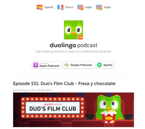 learn spanish podcasts duolingo podcast