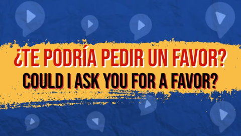 por favor in spanish te podría pedir un favor example on yellow background