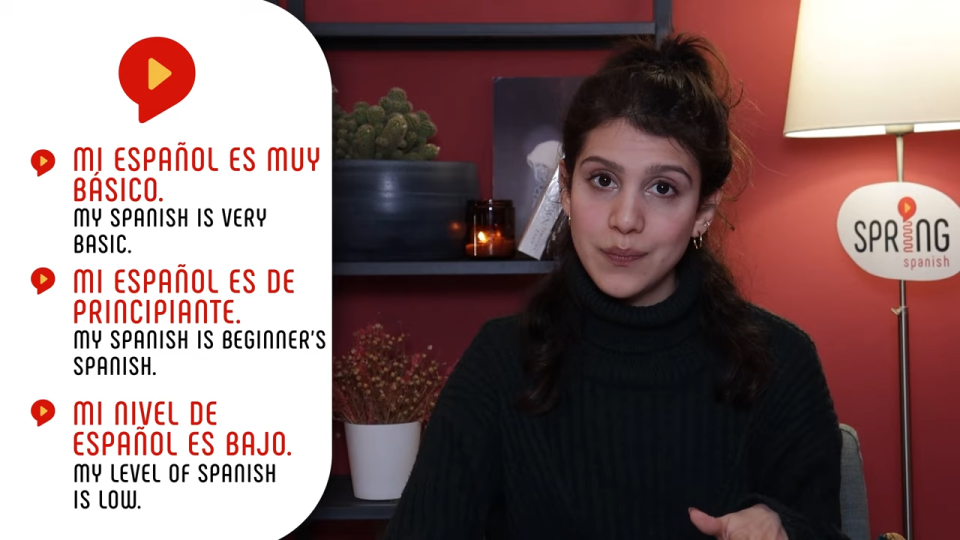 i dont speak spanish examples with female teacher