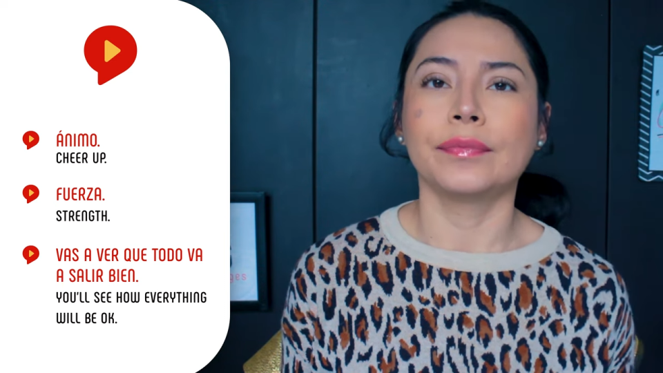 get well soon in spanish examples with female teacher explaining