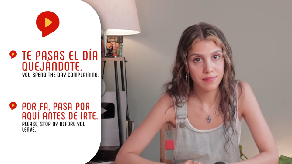 pasar conjugation examples with tú