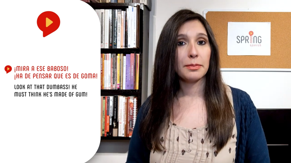 spanish insults female teacher giving example