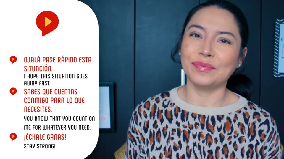 get well soon in spanish examples with female teacher