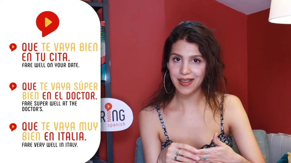 buena suerte in english explained by female teacher
