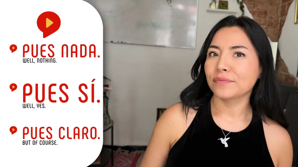 pues in spanish examples