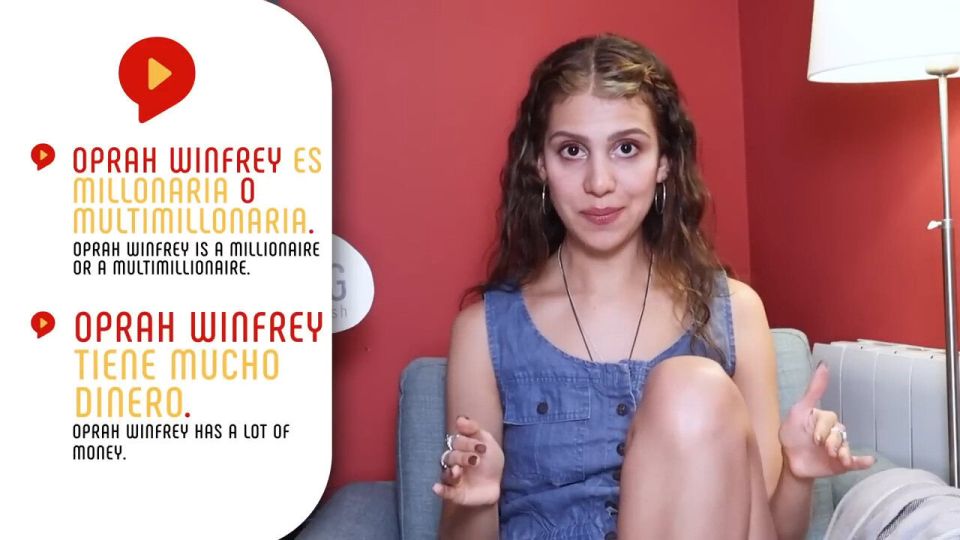sexual mistakes in spanish explained on screen by female teacher